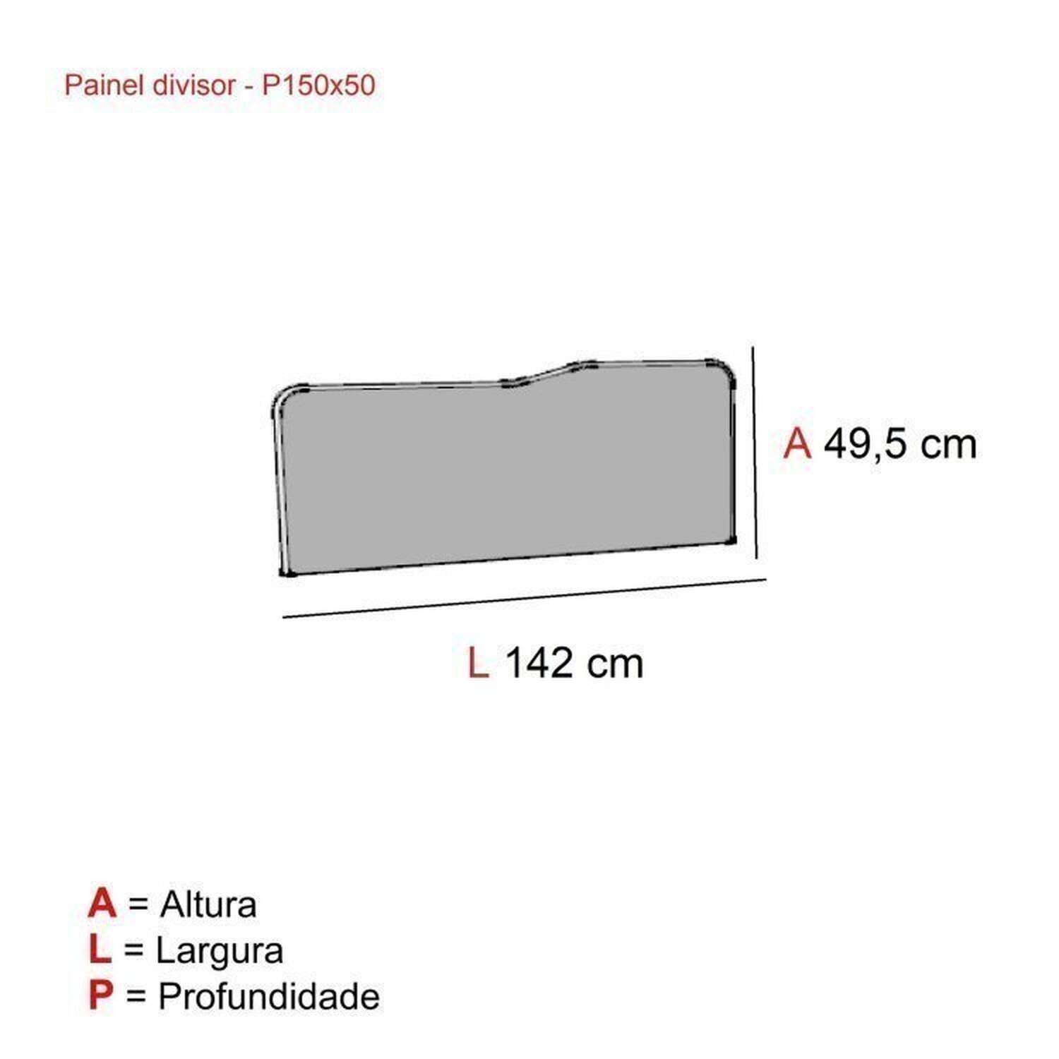 Conjunto Estação de Trabalho 150x150cm 4 Lugares - 6