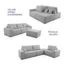 Ver imagem 6 de Sofá Modular Kavak 3,31m Bouclê Cinza com Chaise - King House
