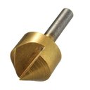 Ver imagem 2 de Kit 5 Broca Escariadora Conica Ferro Madeira Metal 6 a 19 Mm