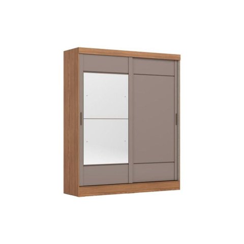 Guarda Roupa Solteiro 2 Portas Correr B74 Nat/Avela Henn