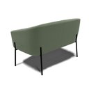 Ver imagem 5 de Sofá Namoradeira 2 Lugares Pé Ferro Preto Stella Bouclê Menta D03 - D'rossi