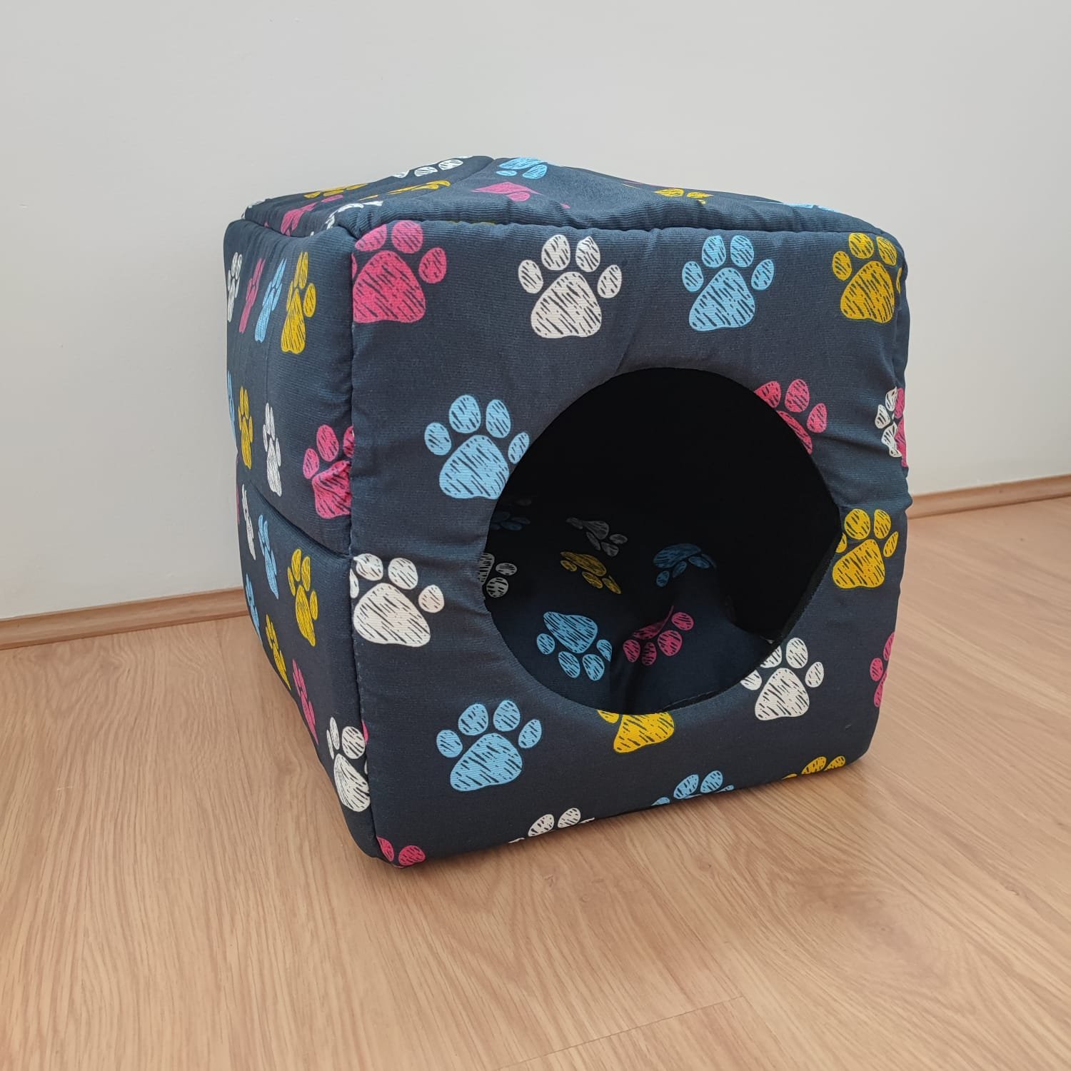 Cama Toca Tipo Iglu Cães Pequenos e Gatos - 2 em 1 Pet Lover:azul - 3