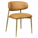 Ver imagem 1 de Cadeira Moderna Estofada Confortável Sala Jantar Gourmet Navy Colorido/Dourada/Couro Ecológico Durango Kaki