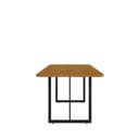Ver imagem 3 de Mesa 160x90cm Tampo em MDF Imperatriz Marrom/Preto/Nature