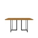 Ver imagem 4 de Mesa 160x90cm Tampo em MDF Imperatriz Marrom/Preto/Nature