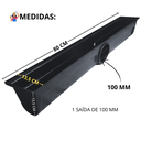 Ver imagem 5 de Ralo Linear 15x80 Alumínio Coletor Maior Volume Saída Central de 100mm com Tela