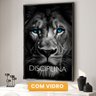 Quadro Decorativo Disciplina Foco Execução 3 telas 60x90 Leão Tigre Águia para Sala, Escritório, Hall Com Vidro - 4