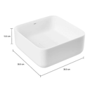 Ver imagem 5 de Cuba de Apoio Deca 30x30 L.11030.17 Quadrada Branca