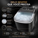 Ver imagem 2 de Máquina de Gelo Portátil 12kg 220V Produção de 9 Cubos