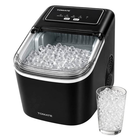 Máquina de Gelo Portátil 12kg 220V Produção de 9 Cubos