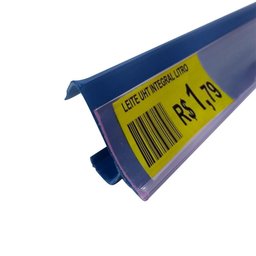 Gôndola Prateleira Preta 5 Níveis 40x30 New Plus 1,70 Parede Continuação Pe Azul - Sa Gôndolas - 3