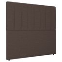 Ver imagem 2 de Cabeceira Cama Box Casal Ivana 140cm Linho Marrom - Abmaza