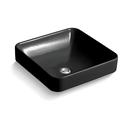 Ver imagem 3 de Cuba para Banheiro Kohler Vox de Sobrepor Quadrada 41x41cm Preta Fosca| 2661BR-7 Preto