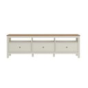 Ver imagem 5 de Conjunto de Sala 2 Peças Rack e 1 Armário Multiuso Ananda CabeCasa MadeiraOriginals Branco Off White/Mel