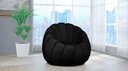 Ver imagem 2 de Kit Poltrona c/ Puff Concha Veludo Preto