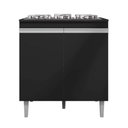 Ver imagem 3 de Balcão Para Cooktop Armário De Cozinha Andréia - AJL Móveis - Preto