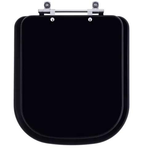 Assento Sanitario Piano Preto Fosco para Vaso Deca