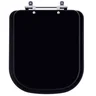 Assento Sanitario Piano Preto Fosco para Vaso Deca - 1