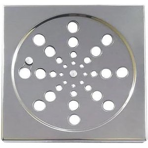 Ralo Grelha Tampa com Fecho Quadrado 10x10 Cm Inox