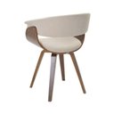 Ver imagem 4 de Conjunto com 5 Caderias para Sala de Jantar Betina Bege/Creme