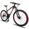 Bicicleta 21V Ksw Xlt Aro 29 Câmbios Shimano Alumínio 15" Preto/Vermelho - 23 - 2