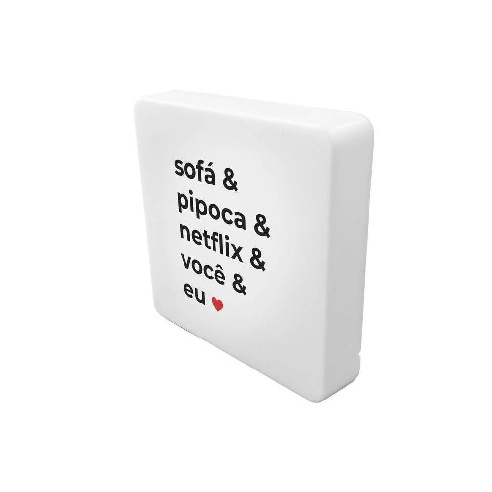 Luminária DecorFun Box Slim com LED - Sofá e Pipoca - 3