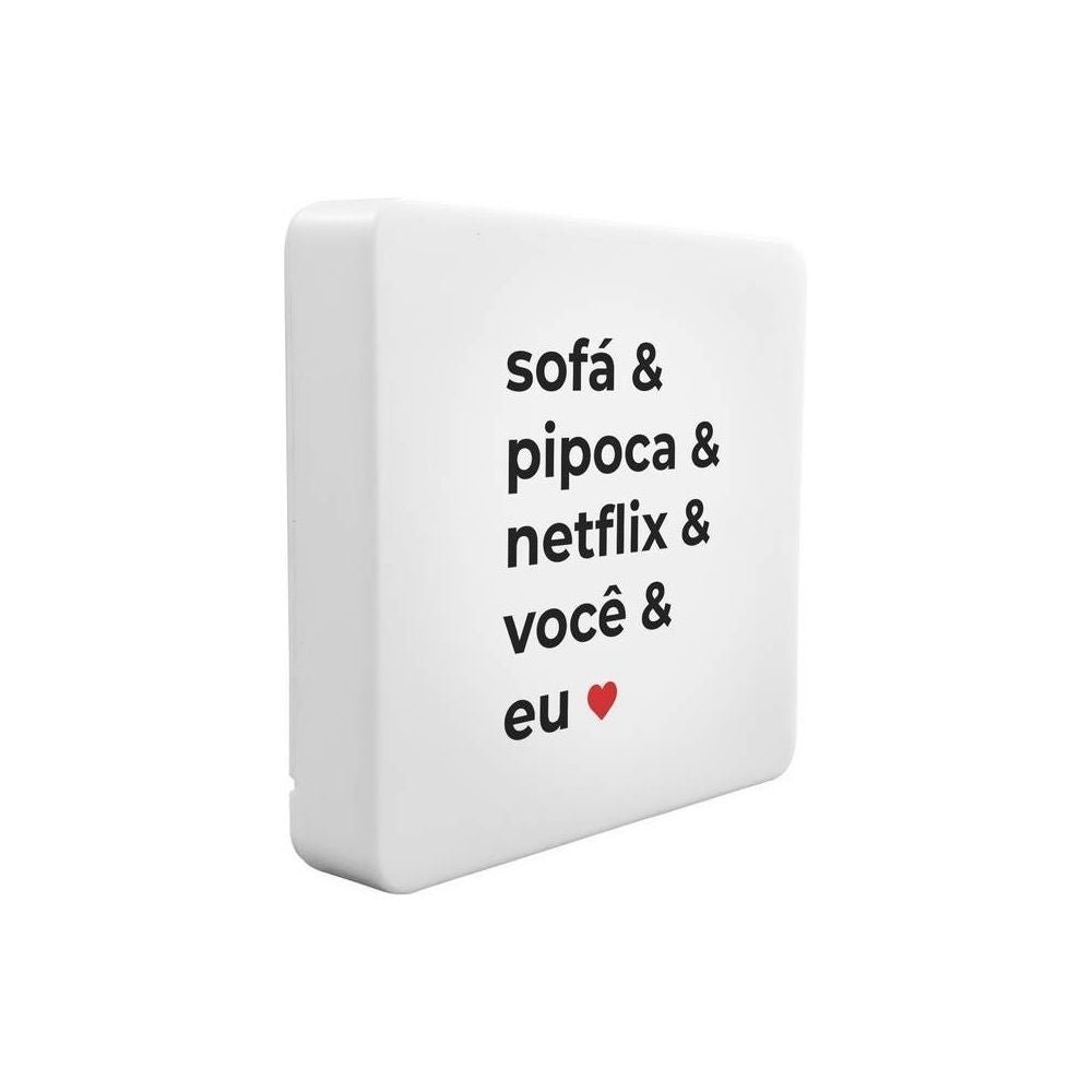 Luminária DecorFun Box Slim com LED - Sofá e Pipoca - 2