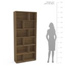 Ver imagem 5 de Estante Xangai Escritório/Home Office 12 Nichos 90x204,2cm Castanho 160441