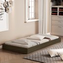 Ver imagem 2 de Cama Auxiliar Solteiro MDF 189x92 cm Mili Castanho Decmade