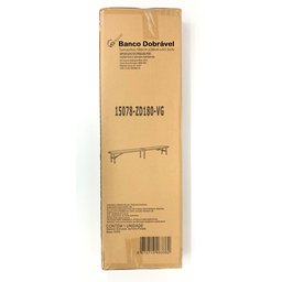 Banco Maleta Vghome 4 Lugares 180x28x43cm Cor Preta - 5