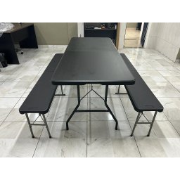 Banco Maleta Vghome 4 Lugares 180x28x43cm Cor Preta - 6