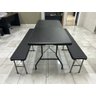 Banco Maleta Vghome 4 Lugares 180x28x43cm Cor Preta - 6
