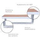 Ver imagem 5 de Porta Chaves Strassis Design Mdf Sd-3506 Branco