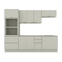 Ver imagem 2 de Cozinha Compacta 100% MDF Torre Quente 2 Fornos e Balcão 80cm com Tampo para Cooktop Fineze