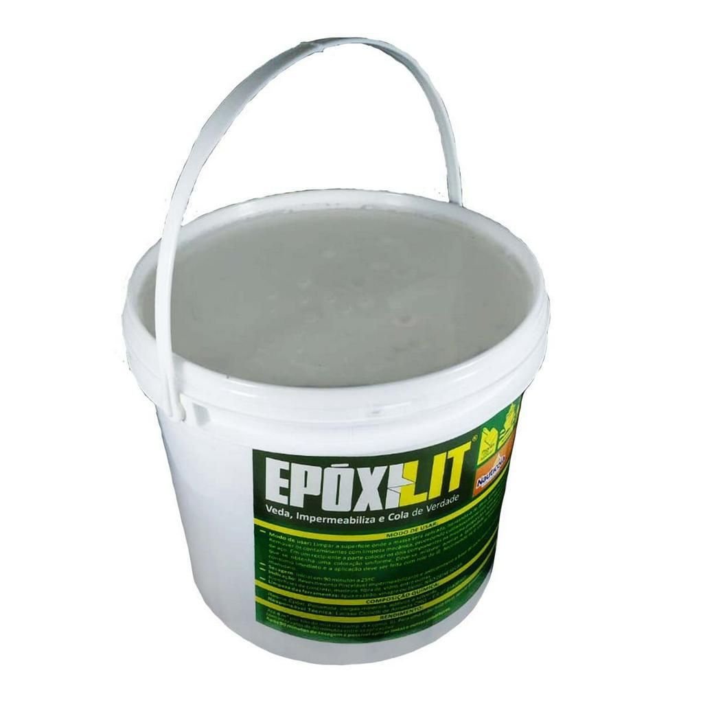 Ver imagem 3 de Resina Epoxilit Massa Pincelável Impermeabilizante 3kg Color:vermelho