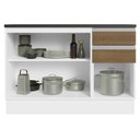 Ver imagem 4 de Balcão de Pia Cozinha 100% MDF 120 cm 3 Portas e 2 Gavetas Branco/Rustic Acordes Madesa