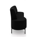 Ver imagem 6 de Sofá Living Decorativo 2 Lugares 1,35m Katara Veludo Preto G33 - Gran Belo
