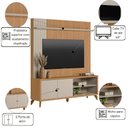 Ver imagem 2 de Painel Home para TV Sala de Estar Valença Jequitibá Off White 187cm