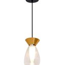 Ver imagem 3 de Pendente Luminaria Lustre Kito Bronze e Transparente (D)13cm (A)24,5cm 1X25W G9