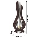 Ver imagem 2 de Abajur Grande de Chão Ana Maria Mdf Luminária - Preto Tamanho 90x28cm