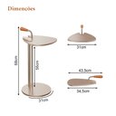 Ver imagem 4 de Mesa Lateral de Apoio Mesinha de Centro Sofá com Design Unico Aço Champagne Sofy Fendi