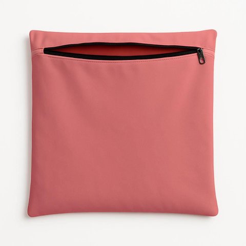 Capa de Almofada 42cm Decorativa Suede P/ Sofá e Cadeira Cor:rosa
