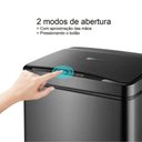 Ver imagem 6 de Lixeira Automática Retangular 50 Litros com Sensor Branca