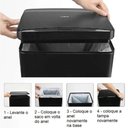 Ver imagem 5 de Lixeira Automática Retangular 50 Litros com Sensor Branca