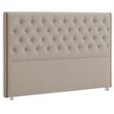Ver imagem 1 de Cabeceira Casal Queen 160 Cm Flora Veludo Bege Claro - Nexta Casa