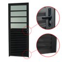 Ver imagem 2 de Porta de Cozinha Alumínio 80 Dir L25 V.Boreal Preto Brimak