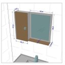Ver imagem 4 de Espelheira e Armario Superior Genova Desmontado Bco/rip