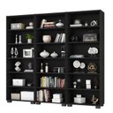 Ver imagem 2 de Kit 3 Estantes para Livros 5 Prateleiras 188CMX60,5cm Office Preto/Tx