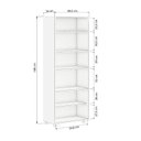 Ver imagem 6 de Kit 3 Estantes para Livros 5 Prateleiras 188CMX60,5cm Office Preto/Tx