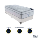 Ver imagem 3 de Cama Box Solteiro Branco e Colchão Freedom Molas Ensacadas Ortobom